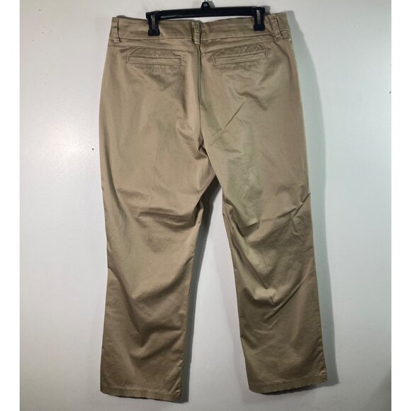 Womens Lee Modern Curvy Fit Trouser Khaki No‎ Gap Waist Band Tan 18 Short NWT - Picture 2 of 11